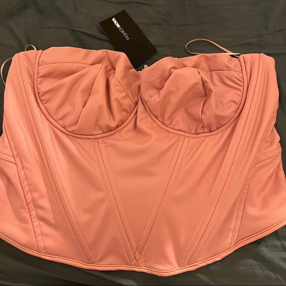 Fashion nova pink corset
